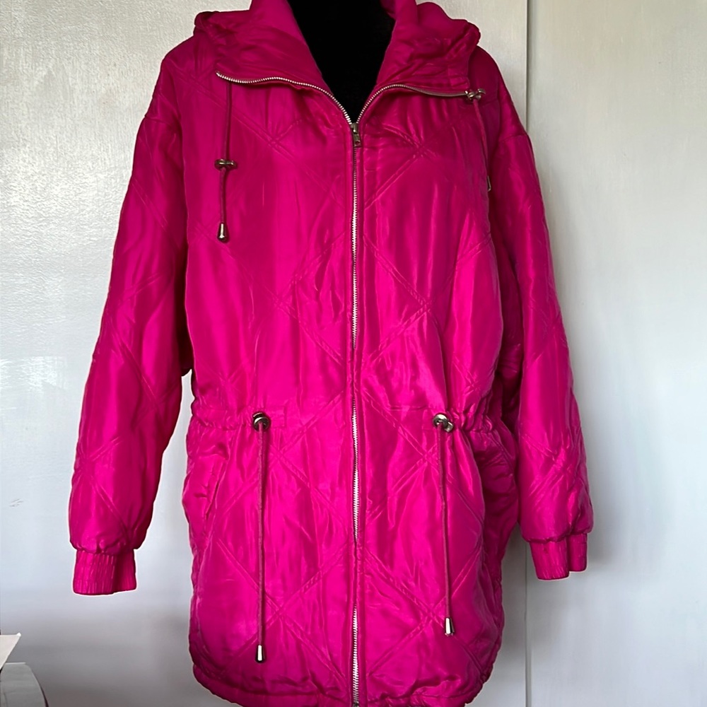❤️  Hot Pink Silk Anorak